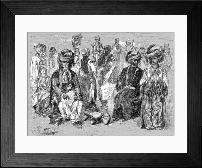 Framed Print : The People of Kurdistan, 1854. Creator: Unknown Framed Print : The People of Kurdistan, 1854. Creator: Unknown