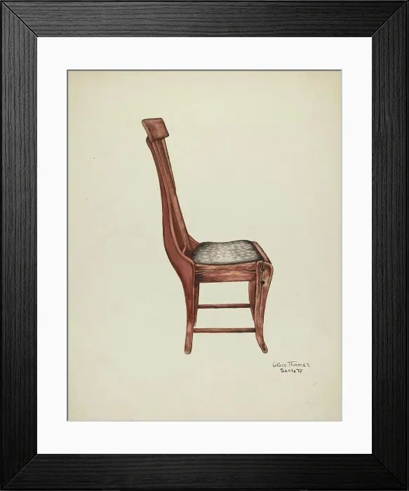 Framed Print : Chair, c. 1939. Creator: Grace Thomas Framed Print : Chair, c. 1939. Creator: Grace Thomas