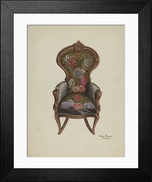 Framed Print : Rocker, c. 1940. Creator: Grace Thomas Framed Print : Rocker, c. 1940. Creator: Grace Thomas