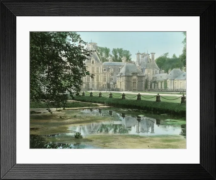 Framed Print : Chateau of Courances, Courances, Seine et Marne, France, 1925. Creator: Frances Benjamin Johnston Framed Print : Chateau of Courances, Courances, Seine et Marne, France, 1925. Creator: Frances Benjamin Johnston