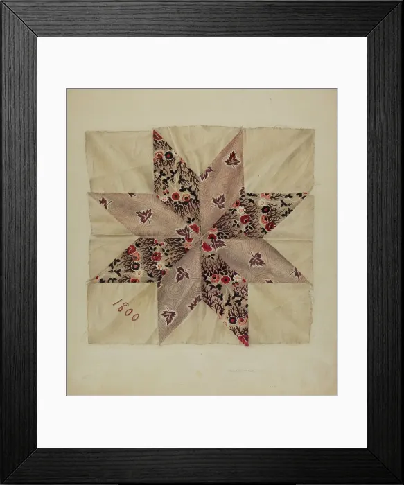Framed Print : Patchwork Quilting, 1939. Creator: Harvey Thoss Framed Print : Patchwork Quilting, 1939. Creator: Harvey Thoss