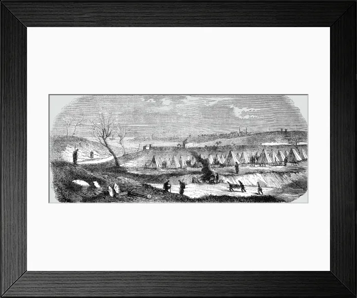 Framed Print : Camp of the French Soldiery, near Gallipoli, 1854. Creator: Unknown Framed Print : Camp of the French Soldiery, near Gallipoli, 1854. Creator: Unknown