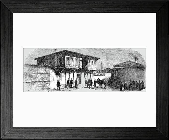 Framed Print : Head-Quarters of General Canrobert at Gallipoli, 1854. Creator: Unknown Framed Print : Head-Quarters of General Canrobert at Gallipoli, 1854. Creator: Unknown