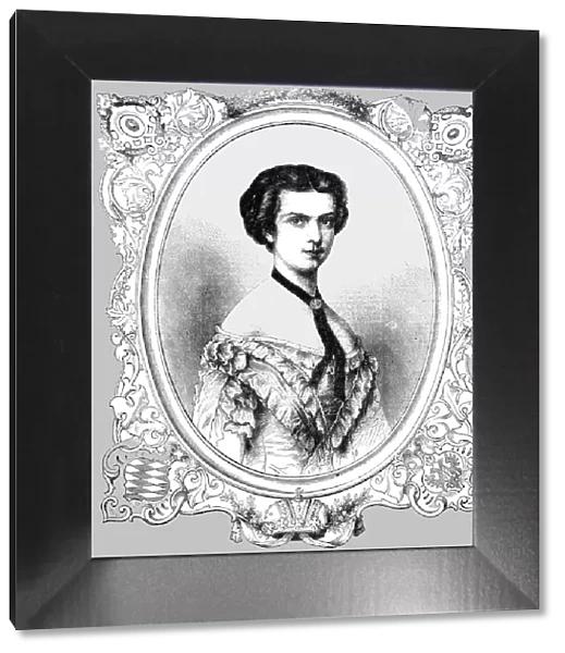 Elizabeth Amelia Eugenia, Empress of Austria, 1854. Creator: Unknown