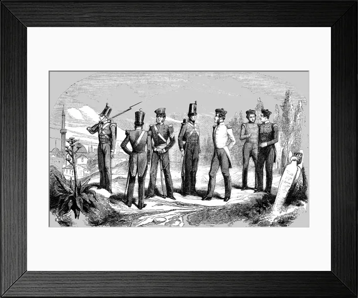 Framed Print : Uniforms of British Soldiers at Scutari, 1854. Creator: Unknown Framed Print : Uniforms of British Soldiers at Scutari, 1854. Creator: Unknown