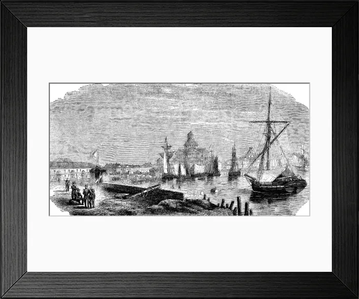 Framed Print : The Harbour of Helsingfors, 1854. Creator: Unknown Framed Print : The Harbour of Helsingfors, 1854. Creator: Unknown