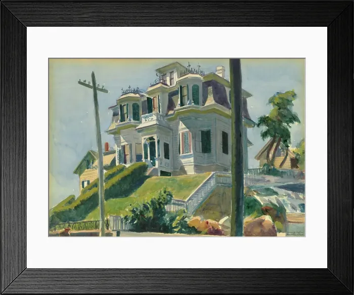 Framed Print : Haskell's House, 1924. Creator: Edward Hopper Framed Print : Haskell's House, 1924. Creator: Edward Hopper