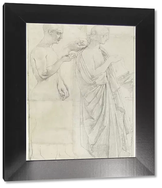 Two Studies of Virgil, c. 1812 and c. 1825. Creator: Jean-Auguste-Dominique Ingres