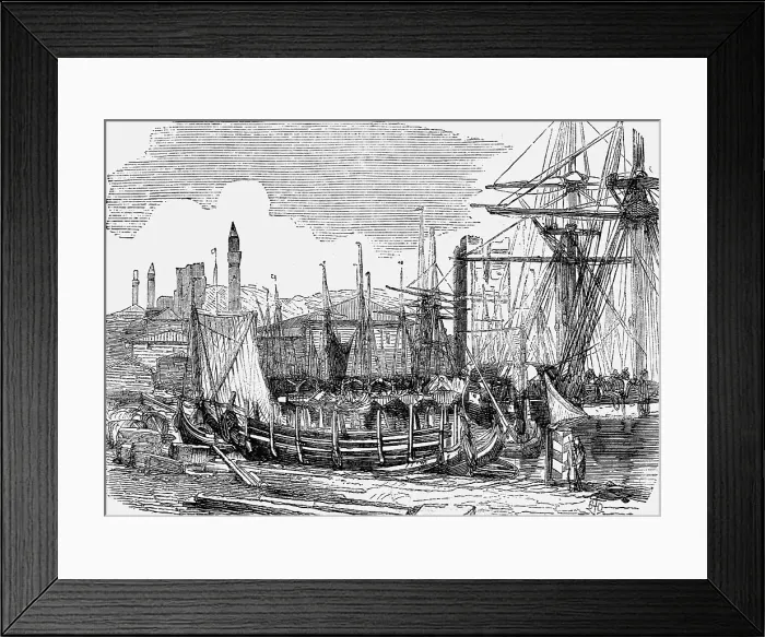 Framed Print : Small Harbour of Gallipoli, 1854. Creator: Unknown Framed Print : Small Harbour of Gallipoli, 1854. Creator: Unknown