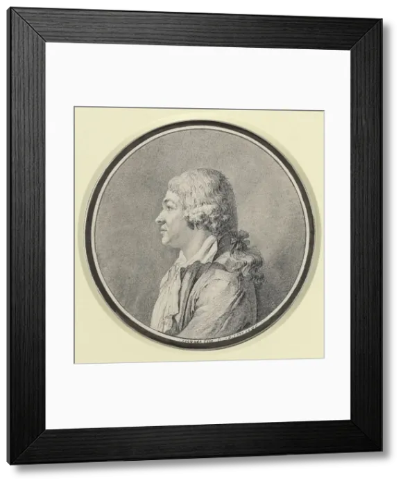Framed Print : Portrait of a Man, 1796. Creator: Jean-Auguste-Dominique Ingres Framed Print : Portrait of a Man, 1796. Creator: Jean-Auguste-Dominique Ingres
