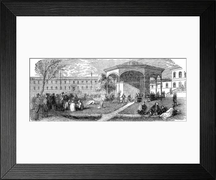 Framed Print : The Hospital of the French Camp at Gallipoli, 1854. Creator: Unknown Framed Print : The Hospital of the French Camp at Gallipoli, 1854. Creator: Unknown