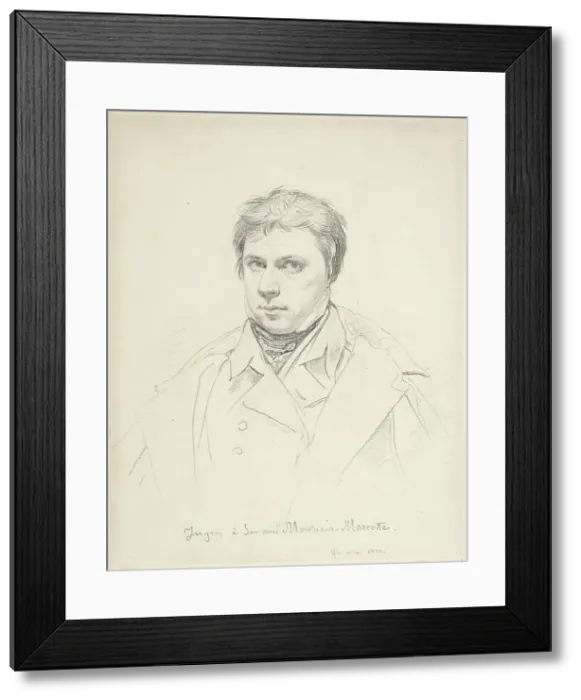 Framed Print : Self-Portrait, 1822. Creator: Jean-Auguste-Dominique Ingres Framed Print : Self-Portrait, 1822. Creator: Jean-Auguste-Dominique Ingres
