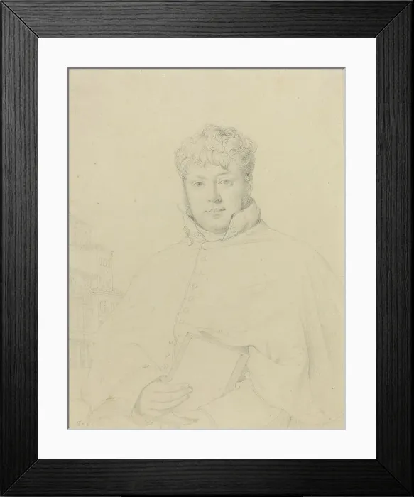 Framed Print : Auguste-Jean-Marie Guénepin, 1809. Creator: Jean-Auguste-Dominique Ingres Framed Print : Auguste-Jean-Marie Guénepin, 1809. Creator: Jean-Auguste-Dominique Ingres