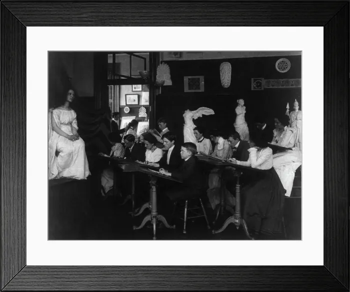 Framed Print : Art class, Eastern High School, (1899?). Creator: Frances Benjamin Johnston Framed Print : Art class, Eastern High School, (1899?). Creator: Frances Benjamin Johnston