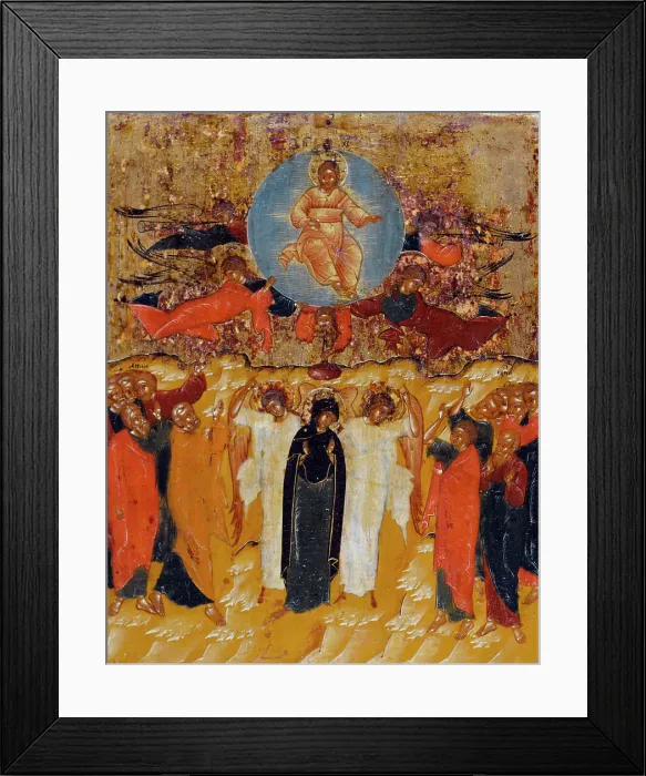Framed Print : The Ascension, between 1700 and 1800. Creator: School of Palekh Framed Print : The Ascension, between 1700 and 1800. Creator: School of Palekh