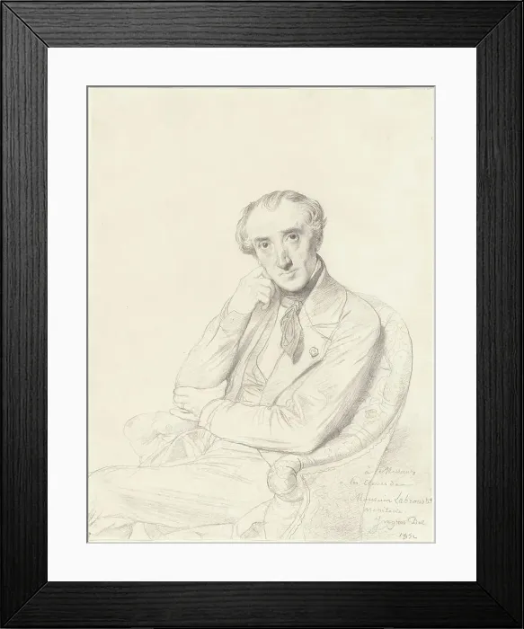 Framed Print : Henri Labrouste, 1852. Creator: Jean-Auguste-Dominique Ingres Framed Print : Henri Labrouste, 1852. Creator: Jean-Auguste-Dominique Ingres