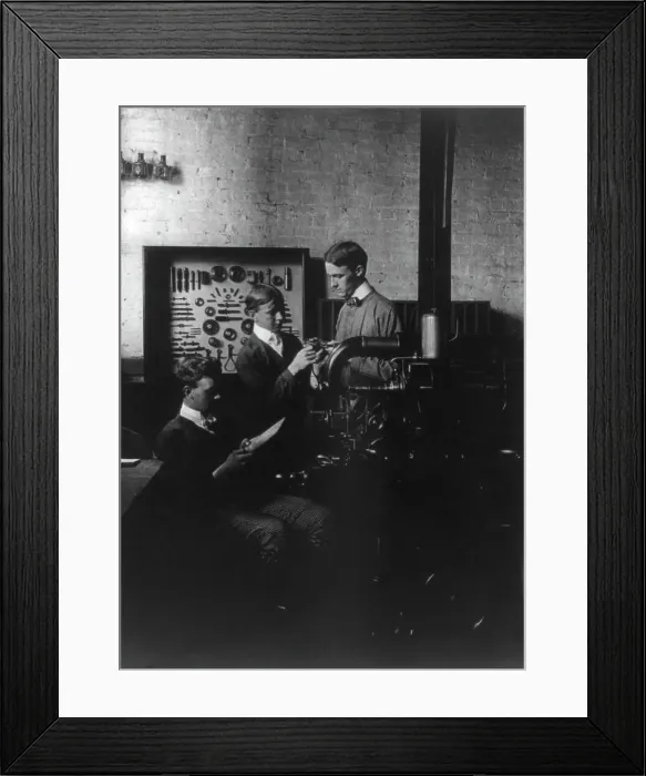 Framed Print : A class in drilling, (1899?). Creator: Frances Benjamin Johnston Framed Print : A class in drilling, (1899?). Creator: Frances Benjamin Johnston
