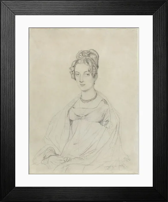 Framed Print : Mrs. Edward Dodwell, c. 1816 / 1817. Creator: Jean-Auguste-Dominique Ingres Framed Print : Mrs. Edward Dodwell, c. 1816 / 1817. Creator: Jean-Auguste-Dominique Ingres