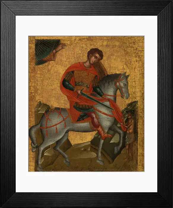 Framed Print : Saint Martin, c.1500. Creator: Creto-Venetian School Framed Print : Saint Martin, c.1500. Creator: Creto-Venetian School