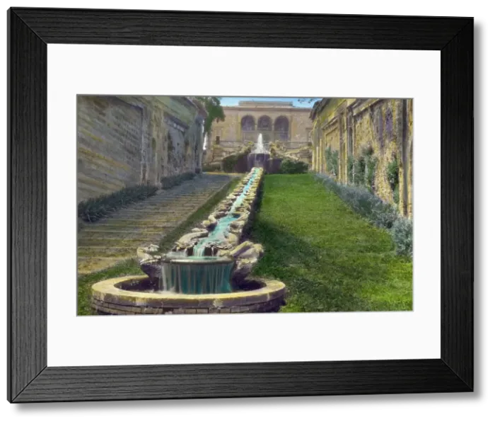 Framed Print : Villa Farnese, Caprarola, Lazio, Italy, 1925. Creator: Frances Benjamin Johnston Framed Print : Villa Farnese, Caprarola, Lazio, Italy, 1925. Creator: Frances Benjamin Johnston