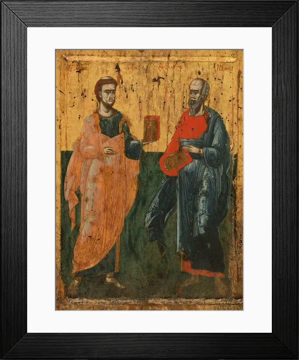 Framed Print : The Evangelists Saint Luke and Saint John, c.1700 Framed Print : The Evangelists Saint Luke and Saint John, c.1700