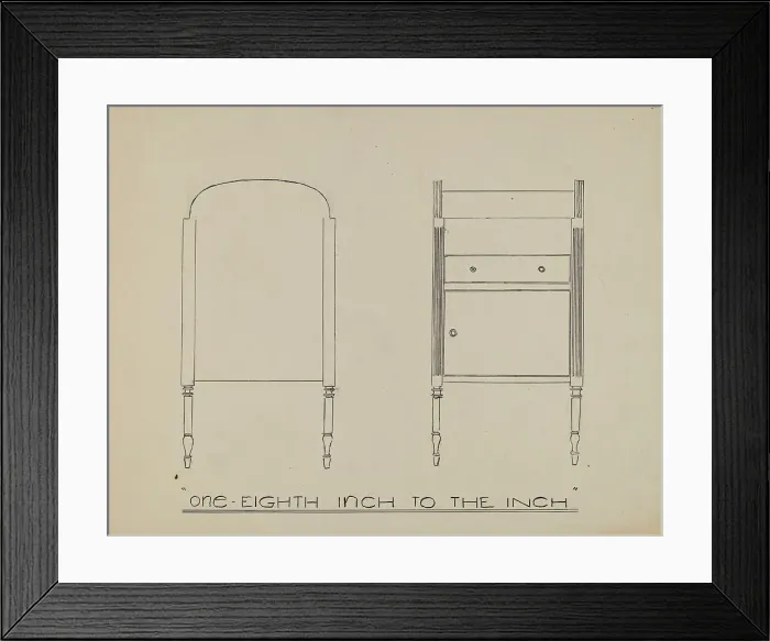 Framed Print : Wash Stand, c. 1939. Creator: Unknown Framed Print : Wash Stand, c. 1939. Creator: Unknown