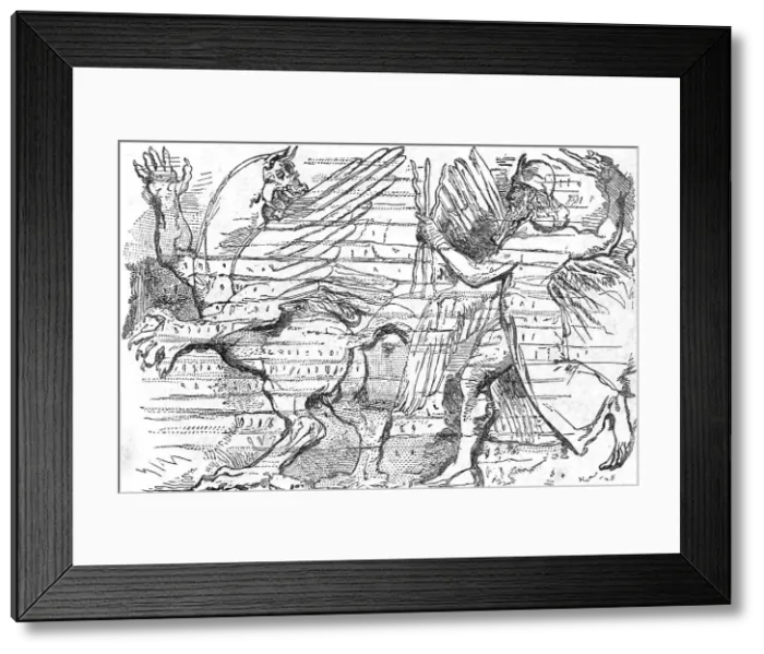 Framed Print : The Assyrian Hercules casting out the Evil Spirit, the Nineveh Court, Crystal Palace, Sydenham, 18 Creator: Unknown Framed Print : The Assyrian Hercules casting out the Evil Spirit, the Nineveh Court, Crystal Palace, Sydenham, 18 Creator: Unknown