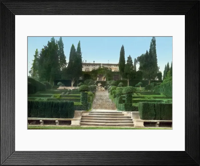 Framed Print : Villa I Tatti, Ponte a Mensola, near Settignano, Italy, 1925. Creator: Frances Benjamin Johnston Framed Print : Villa I Tatti, Ponte a Mensola, near Settignano, Italy, 1925. Creator: Frances Benjamin Johnston