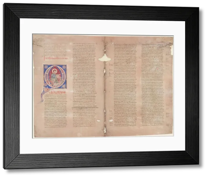 Framed Print : Saint Luke, fourth quarter 12th century. Creator: Unknown Framed Print : Saint Luke, fourth quarter 12th century. Creator: Unknown