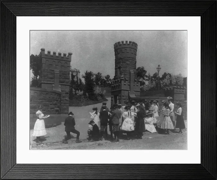Framed Print : 1st Division grade school pupils on field trip, Washington, D.C. (1899?). Creator: Frances Benjamin Johnston Framed Print : 1st Division grade school pupils on field trip, Washington, D.C. (1899?). Creator: Frances Benjamin Johnston