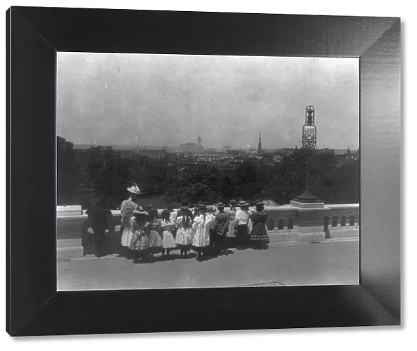 3rd Division grade school pupils on field trip to U.S. Capitol, Washington, D.C. (1899?). Creator: Frances Benjamin Johnston