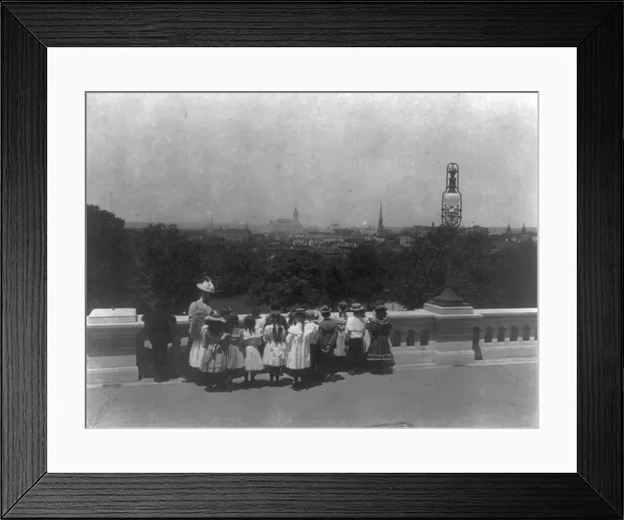 Framed Print : 3rd Division grade school pupils on field trip to U.S. Capitol, Washington, D.C. (1899?). Creator: Frances Benjamin Johnston Framed Print : 3rd Division grade school pupils on field trip to U.S. Capitol, Washington, D.C. (1899?). Creator: Frances Benjamin Johnston