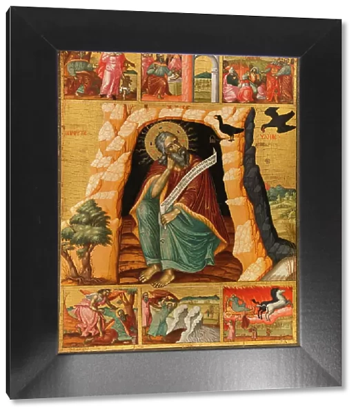 The prophet Elijah and scenes from his life, c.1700. Creator: Bulgarian School
