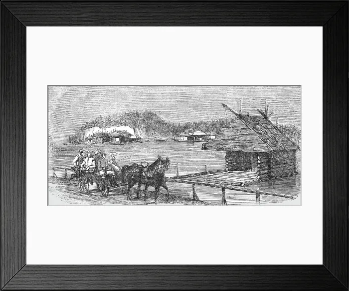 Framed Print : A Road in the Isles of Aland (Russia), 1854. Creator: Unknown Framed Print : A Road in the Isles of Aland (Russia), 1854. Creator: Unknown