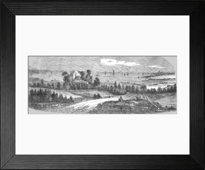 Framed Print : Baltic Sea - The Sound, from the Calmac Road (Sweden), 1854. Creator: Unknown Framed Print : Baltic Sea - The Sound, from the Calmac Road (Sweden), 1854. Creator: Unknown