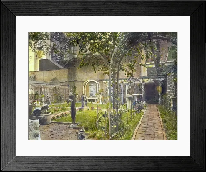 Framed Print : The Touchstone Garden, New York, New York, 1919. Creator: Frances Benjamin Johnston Framed Print : The Touchstone Garden, New York, New York, 1919. Creator: Frances Benjamin Johnston