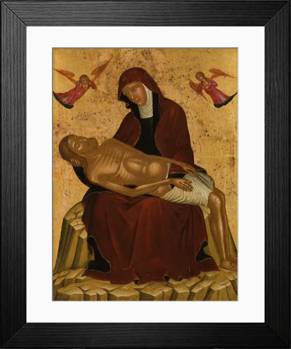 Framed Print : Pieta, between 1450 and 1500. Creator: Creto-Venetian School Framed Print : Pieta, between 1450 and 1500. Creator: Creto-Venetian School
