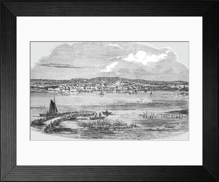 Framed Print : General View of Toronto, 1854. Creator: Unknown Framed Print : General View of Toronto, 1854. Creator: Unknown