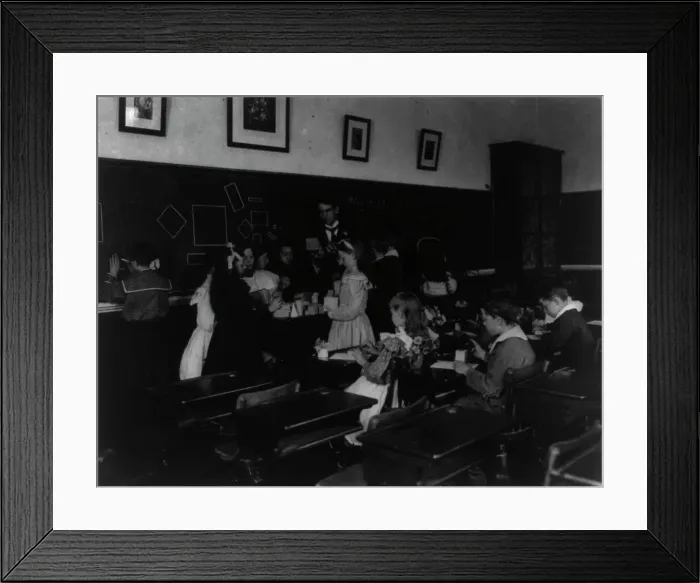 Framed Print : Washington, D.C. Public Schools - classroom scenes and school activities, (1899?). Creator: Frances Benjamin Johnston Framed Print : Washington, D.C. Public Schools - classroom scenes and school activities, (1899?). Creator: Frances Benjamin Johnston