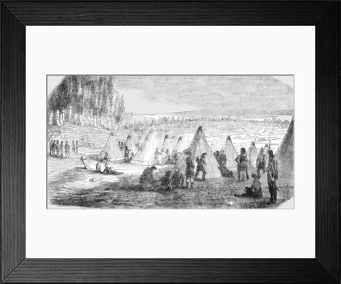 Framed Print : Camp of the English at Scutari, 1854. Creator: Unknown Framed Print : Camp of the English at Scutari, 1854. Creator: Unknown