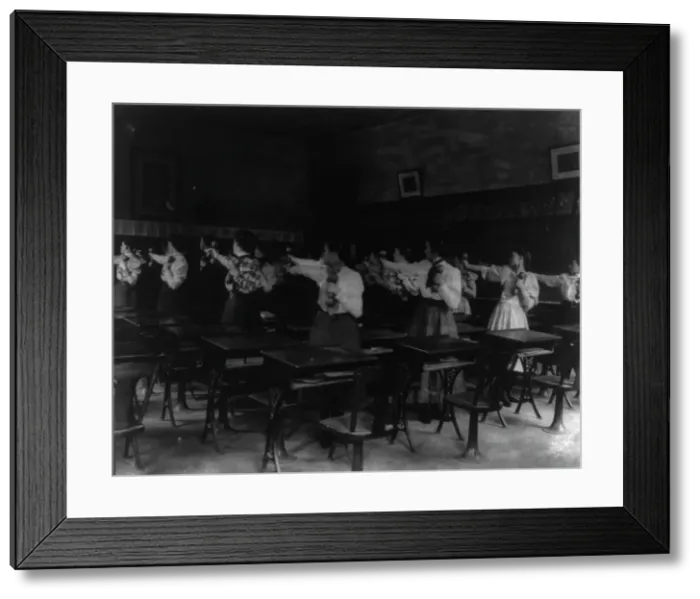 Framed Print : Washington, D.C. Public Schools - classroom scenes and school activities, (1899?). Creator: Frances Benjamin Johnston Framed Print : Washington, D.C. Public Schools - classroom scenes and school activities, (1899?). Creator: Frances Benjamin Johnston
