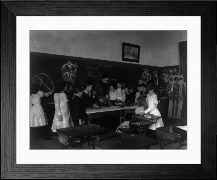 Framed Print : Washington, D.C. Public Schools - classroom scenes and school activities, (1899?). Creator: Frances Benjamin Johnston Framed Print : Washington, D.C. Public Schools - classroom scenes and school activities, (1899?). Creator: Frances Benjamin Johnston