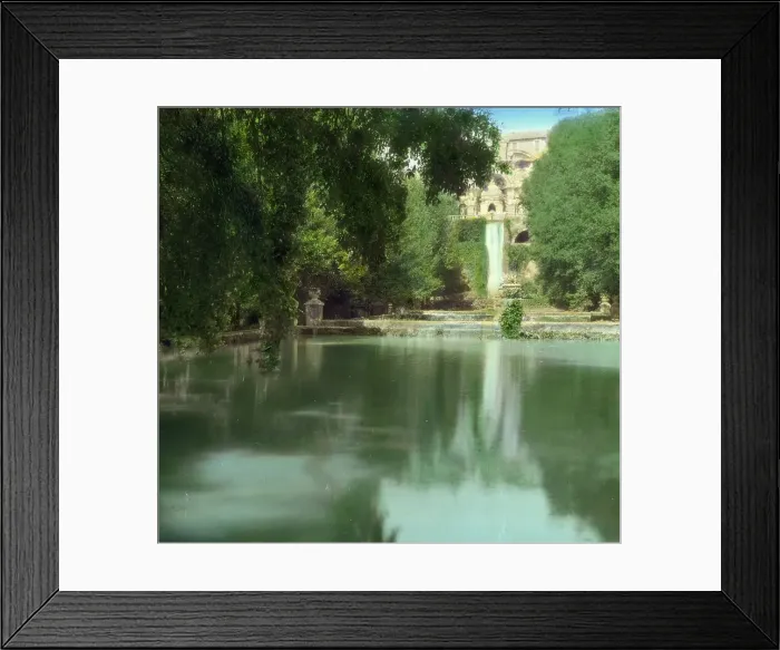Framed Print : Villa d'Este, Tivoli, Lazio, Italy, 1925. Creator: Frances Benjamin Johnston Framed Print : Villa d'Este, Tivoli, Lazio, Italy, 1925. Creator: Frances Benjamin Johnston