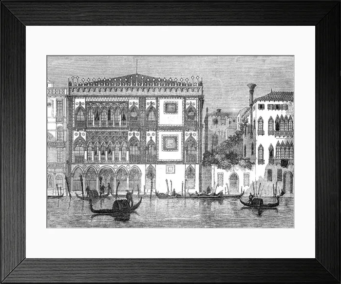 Framed Print : The Palace Pissani, on The Grand Canal, Venice, 1854. Creator: Unknown Framed Print : The Palace Pissani, on The Grand Canal, Venice, 1854. Creator: Unknown