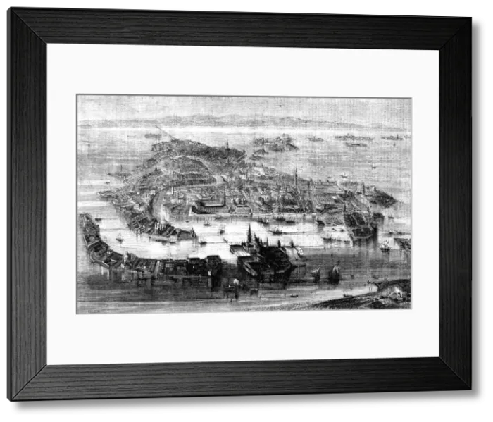 Framed Print : General view of the City of Venice, 1854. Creator: Unknown Framed Print : General view of the City of Venice, 1854. Creator: Unknown