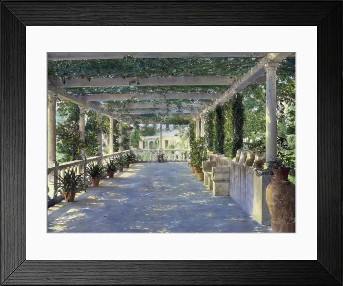 Framed Print : Villa Bel Riposo, San Domenico, Tuscany, Italy, 1925. Creator: Frances Benjamin Johnston Framed Print : Villa Bel Riposo, San Domenico, Tuscany, Italy, 1925. Creator: Frances Benjamin Johnston