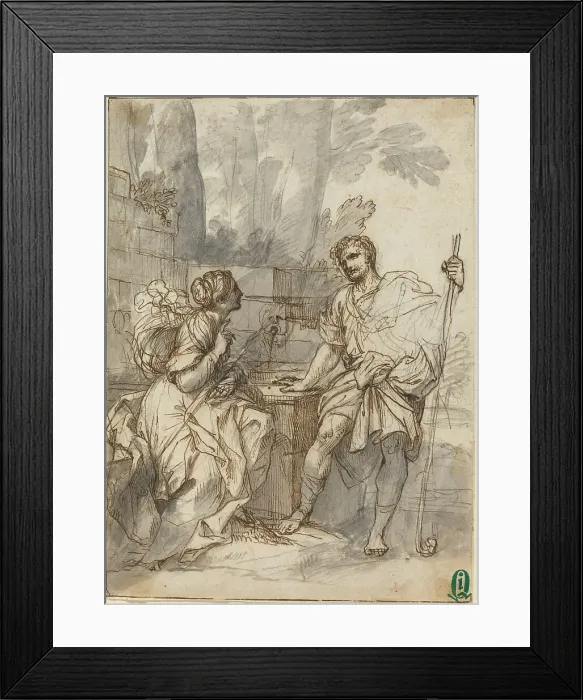 Framed Print : Pastoral Scene. Creator: Unknown Framed Print : Pastoral Scene. Creator: Unknown