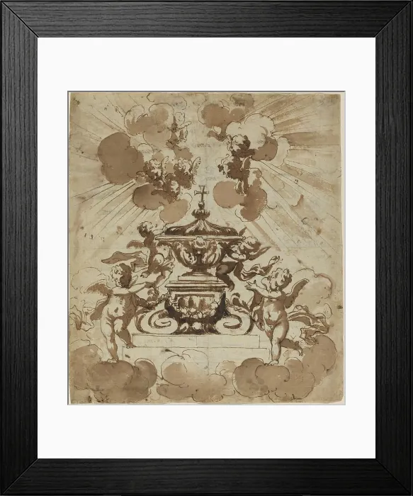 Framed Print : Glorification of the Host, c. 1700. Creator: Unknown Framed Print : Glorification of the Host, c. 1700. Creator: Unknown