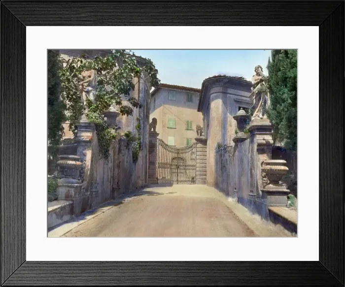 Framed Print : Villa La Pietra, via Bolognese, 120, Florence, Tuscany, Italy, 1925. Creator: Frances Benjamin Johnston Framed Print : Villa La Pietra, via Bolognese, 120, Florence, Tuscany, Italy, 1925. Creator: Frances Benjamin Johnston