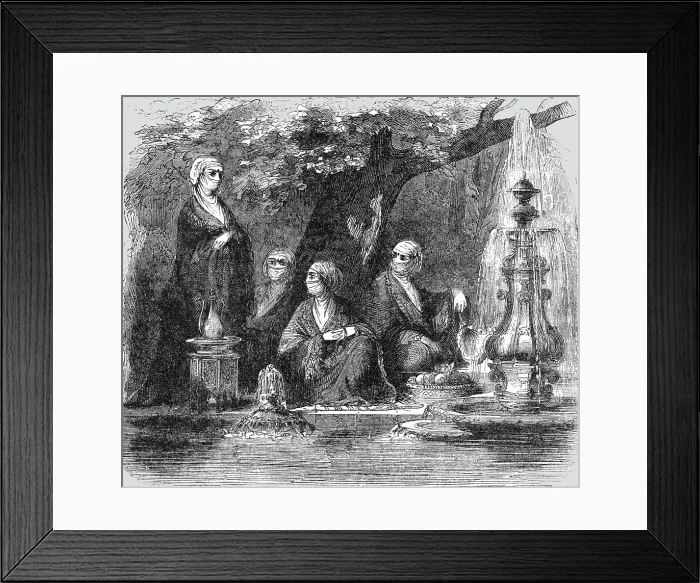 Framed Print : Turkish and Armenian Women; The Women of Turkey, 1854. Creator: Unknown Framed Print : Turkish and Armenian Women; The Women of Turkey, 1854. Creator: Unknown